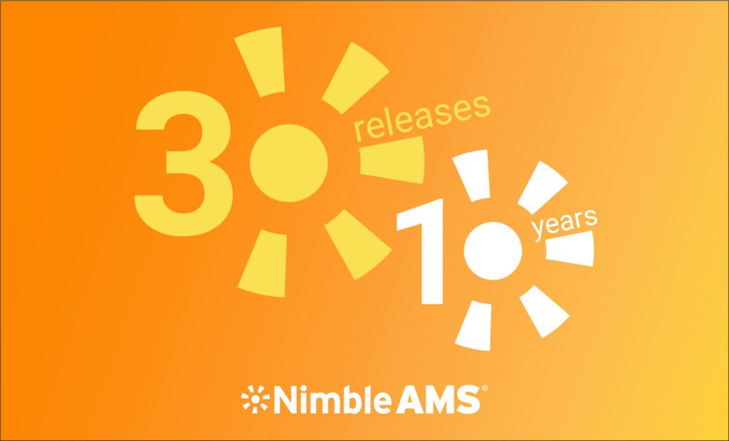 Nimble AMS 30th Release Logo