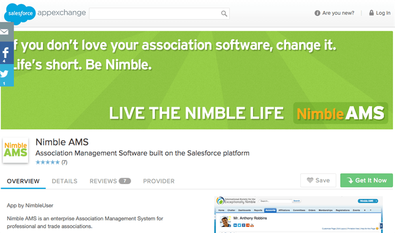 Nimble AMS Association Management Software on the Salesforce AppExchange